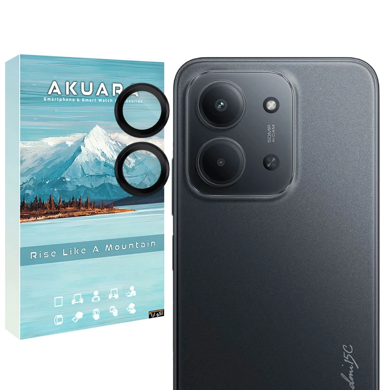 محافظ لنز دوربین فلزی آکوآرا مدل RNG مناسب برای گوشی موبایل شیائومی Redmi 15C
