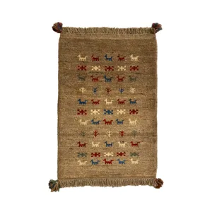  گبه فرش دستباف نیم متری مدل بافت قشقای شیراز کد NKP-sgp9