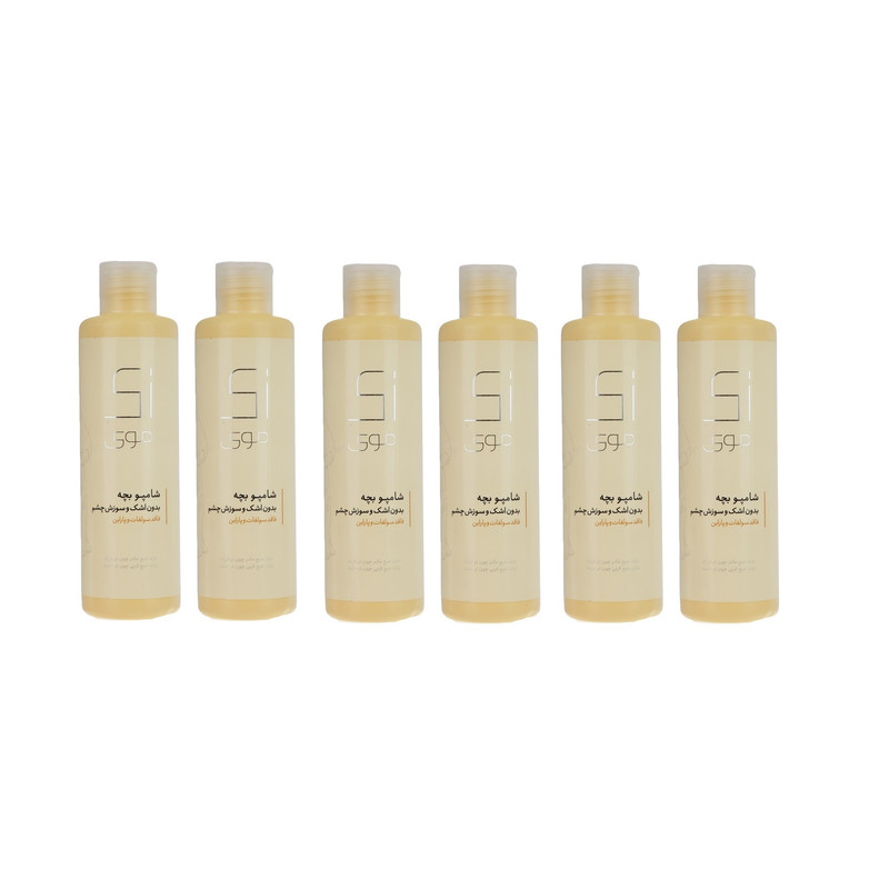 شامپو بچه زی موی مدل Aloey حجم 200 میلی لیتر بسته 6 عددی