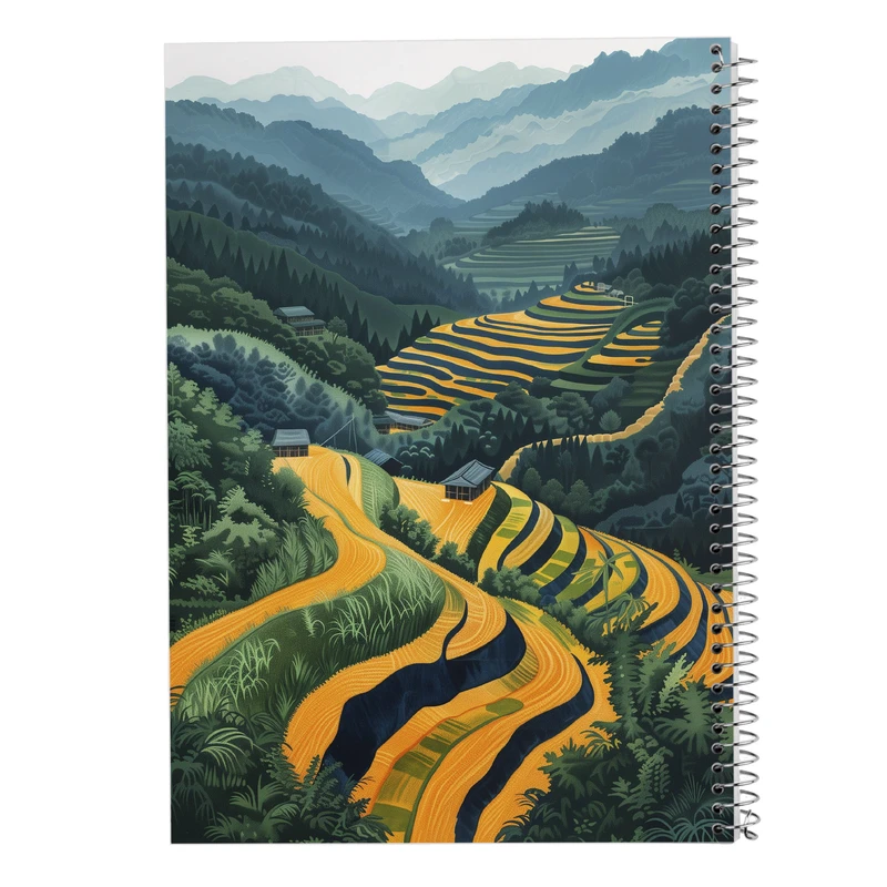 دفتر مشق 50 برگ مدوپد مدل طبیعت کد DF15404