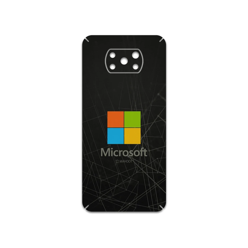 برچسب پوششی ماهوت مدل Microsoft-Logo مناسب برای گوشی موبایل شیائومی Poco X3 NFC