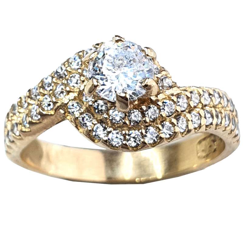 انگشتر زنانه مدل تک نگین