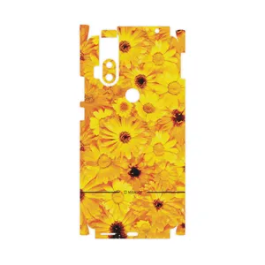 MAHOOT Yellow-Flower-FullSkin Cover Sticker for Motorola One Hyper