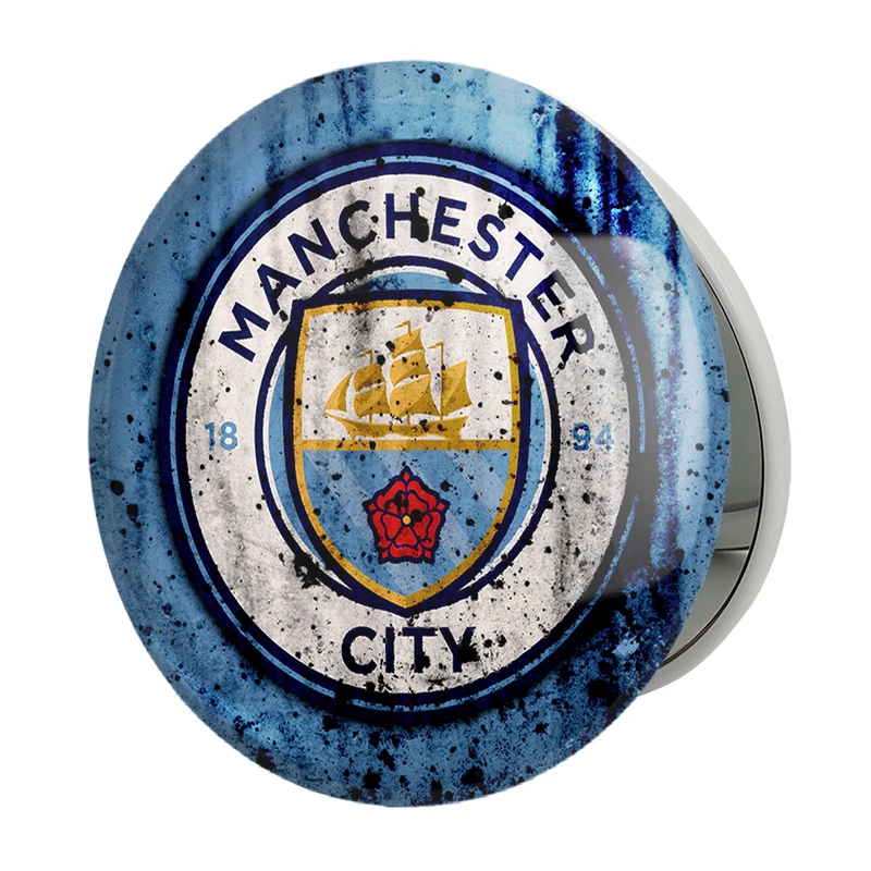 آینه جیبی خندالو طرح باشگاه منچستر سیتی مدل تاشو کد 26806 