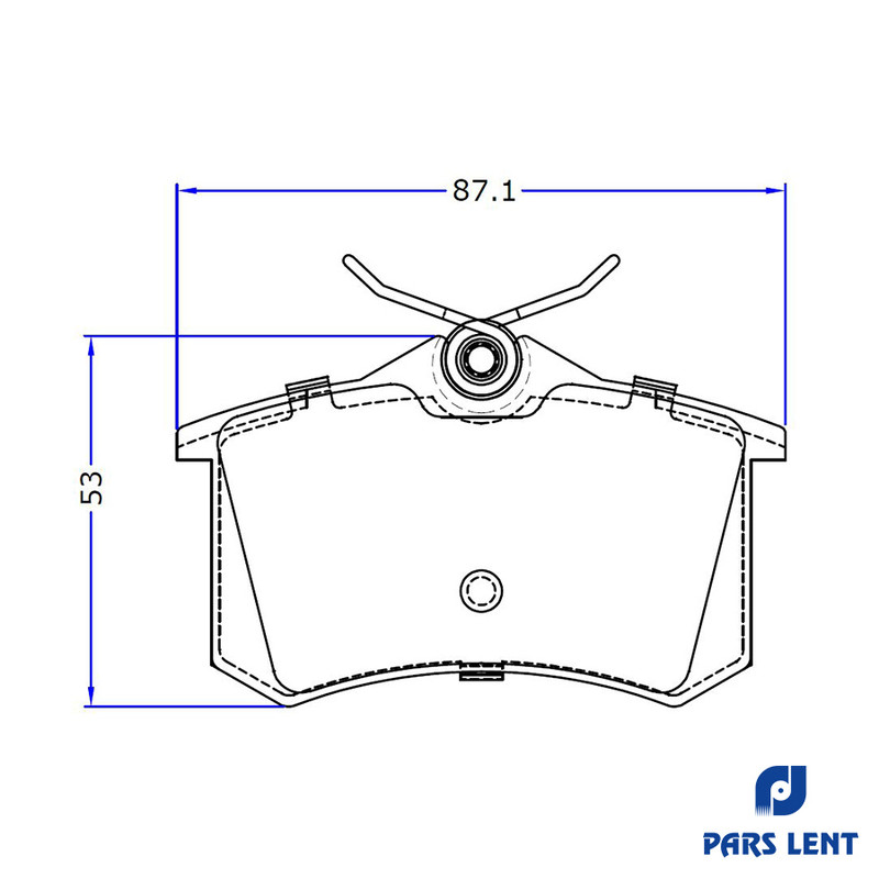 لنت ترمز عقب لنت پارس کد 80169 دو جفت مناسب برای بسترن B30