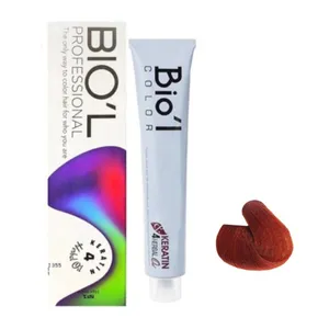 رنگ مو بیول  شماره 5/65  حجم 100 میلی لیتر  رنگ شرابی قرمز ماهاگونی روشن