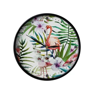 ساعت دیواری مدوپد طرح باغ گل مدل PAT00053