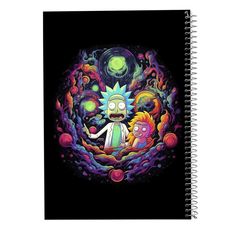 دفتر شطرنجی 50 برگ مدوپد مدل ریک اند مورتی rick&morty کد DF10834