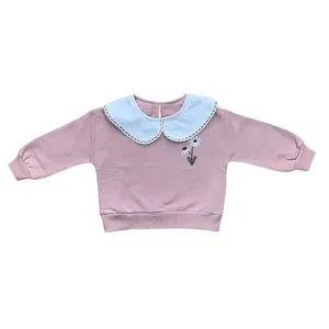 بلوز آستین بلند دخترانه مدل یقه ب‌ب کد ۲۱