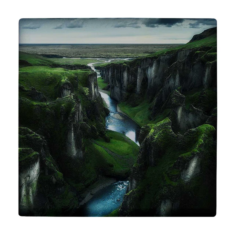 زیر لیوانی طرح منظره یک دره کد    3239167_417