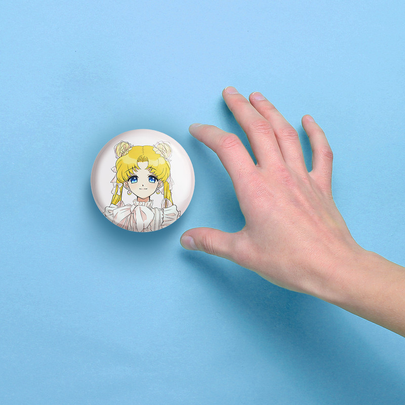 آینه جیبی خندالو مدل اوساگی تسوکینو انیمه سیلور مون Sailor Moon  کد 17452