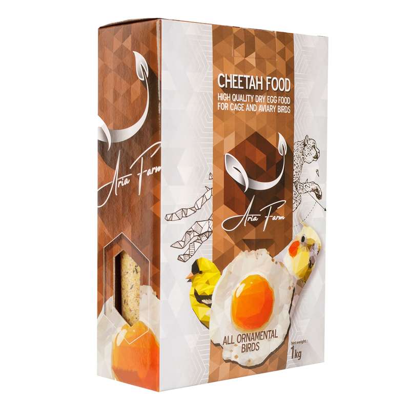 غذای خشک پرندگان زینتی آریافارم مدل چیتافود وزن 1000 گرم
