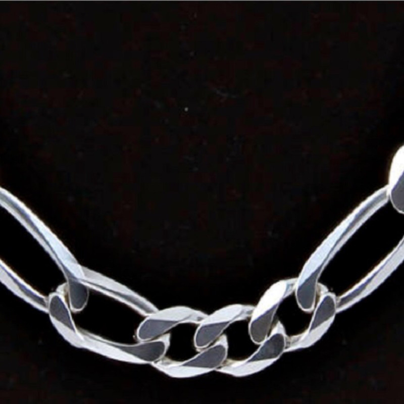 زنجیر نقره مردانه مدل فیگارو ایتالیایی کد arm5701 زنجیر نقره مردانه مدل فیگارو ایتالیایی کد arm5701