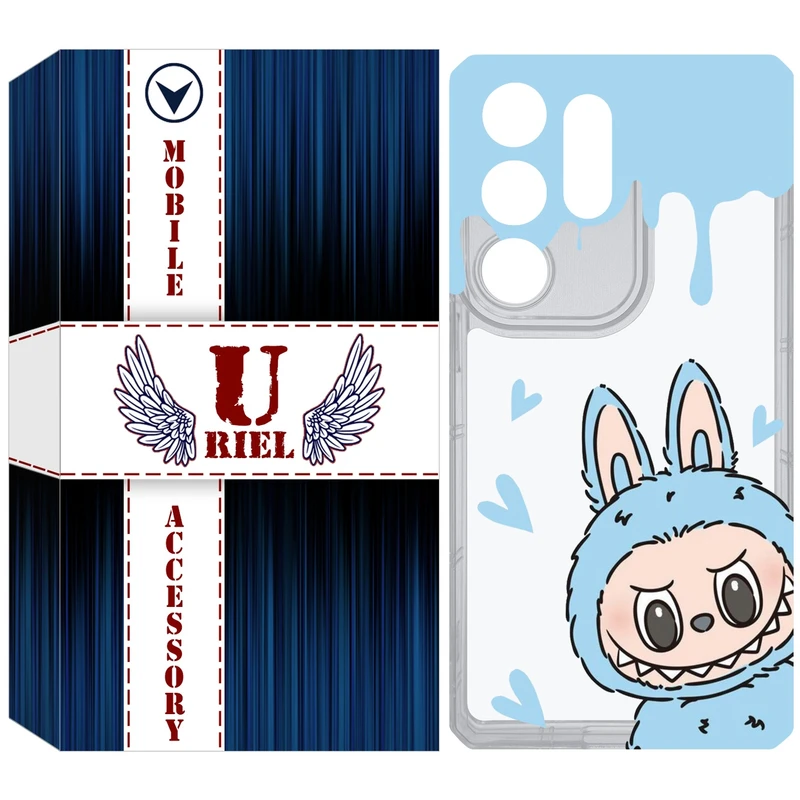 کاور یوریل مدل Clear کد 131 طرح لبوبو Labubu مناسب برای گوشی موبایل سامسونگ Galaxy S25 Ultra
