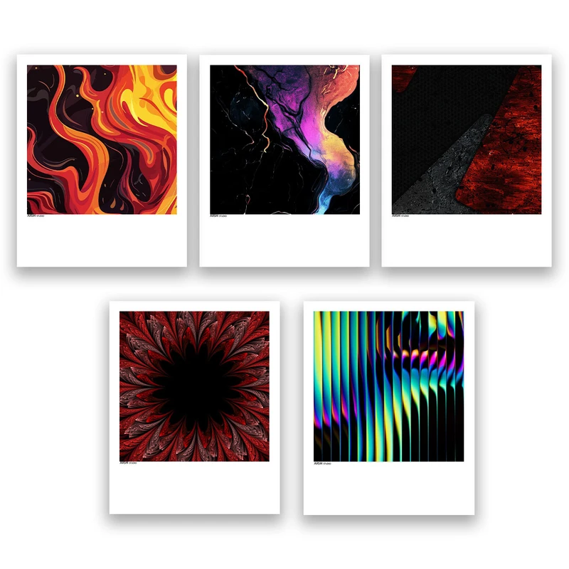 آویز تزیینی عرش مدل فانتزی طرح هنری کد Asa973 مجموعه پنج عددی