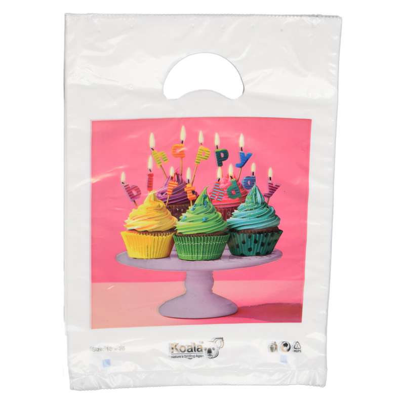 کیسه خرید کوالا مدل Cupcake1826 بسته 100 عددی