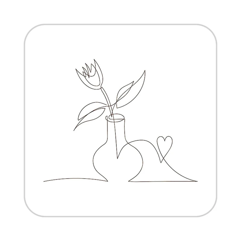 زیر لیوانی کاکتی طرح عاشقانه مدل mp40158