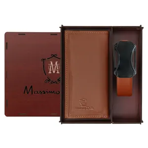 ست هدیه مردانه مدل جعبه چوبی کد S1012