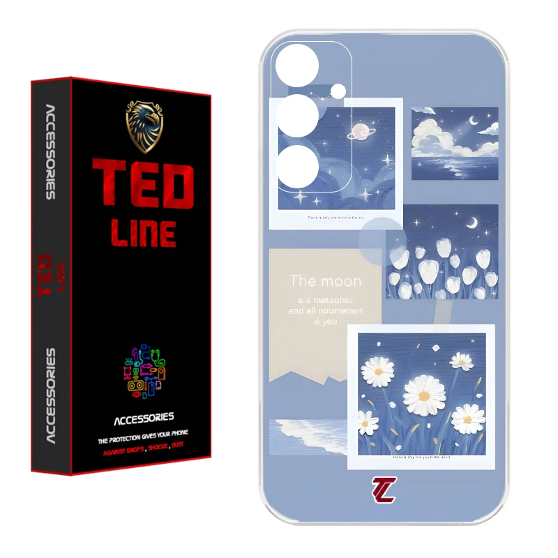 کاور تدلاین طرح بابونه کد 1203 مناسب برای گوشی موبایل سامسونگ Galaxy S24 FE