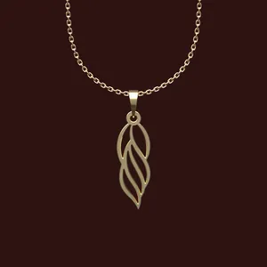 گردنبند طلا 18 عیار زنانه مدوپد مدل هندسی کد X2-1-1229