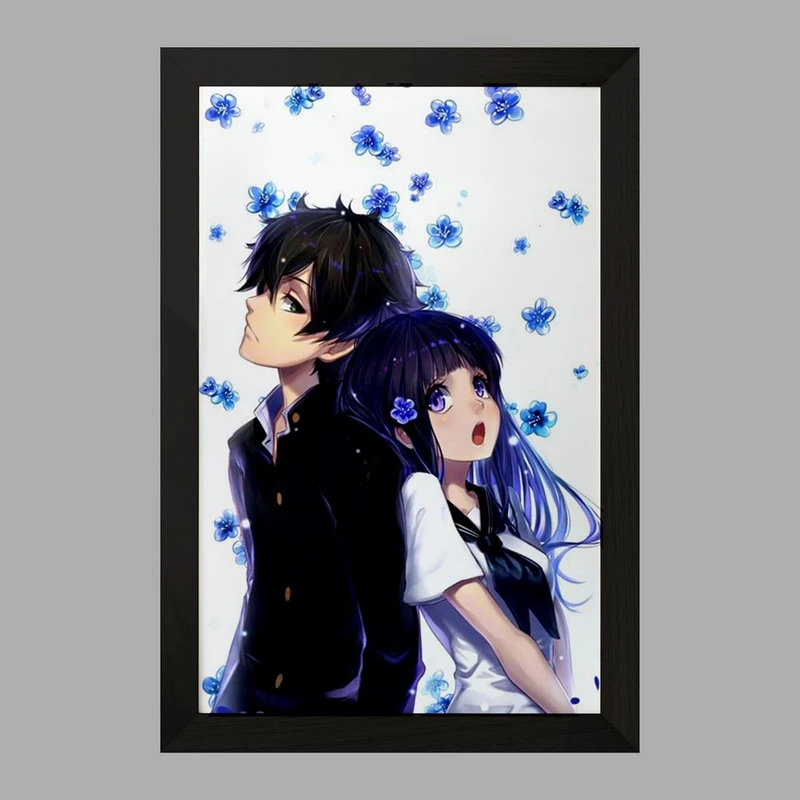 تابلو خندالو مدل چیتاندا و اورکی انیمه هیوکا Hyouka  کد 17115