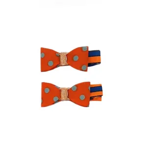 گیره مو دخترانه مدل پروانه خالدار مجموعه دوعددی