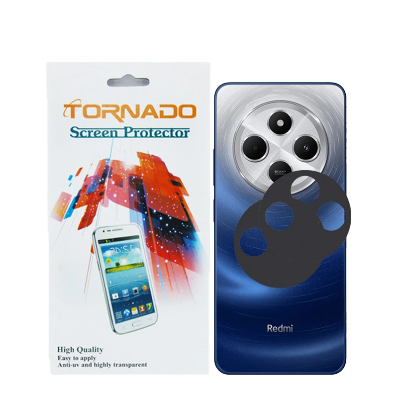 محافظ لنز دوربین تورنادو مدل قابدار مناسب برای گوشی موبایل شیائومی Redmi 14C بسته 2 عددی