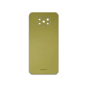 MAHOOT Matte-Gold Cover Sticker for Xiaomi Poco X3 NFC