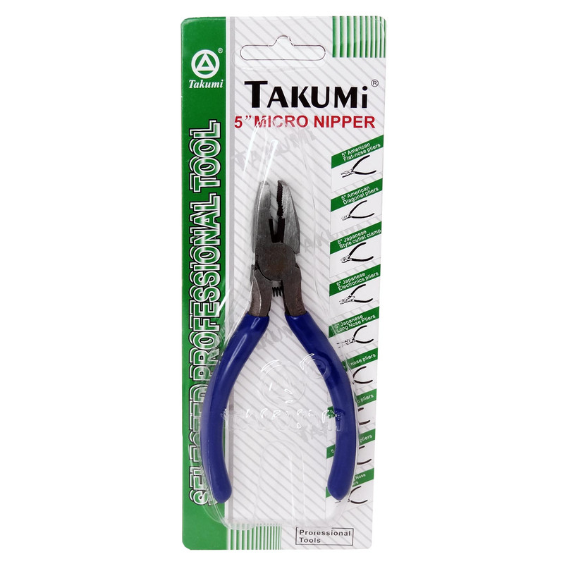 انبر دست و انبر سیم چین و انبر دم باریک تاکومی مدل ART-3PCS سایز 5 اینچ مجموعه 3 عددی