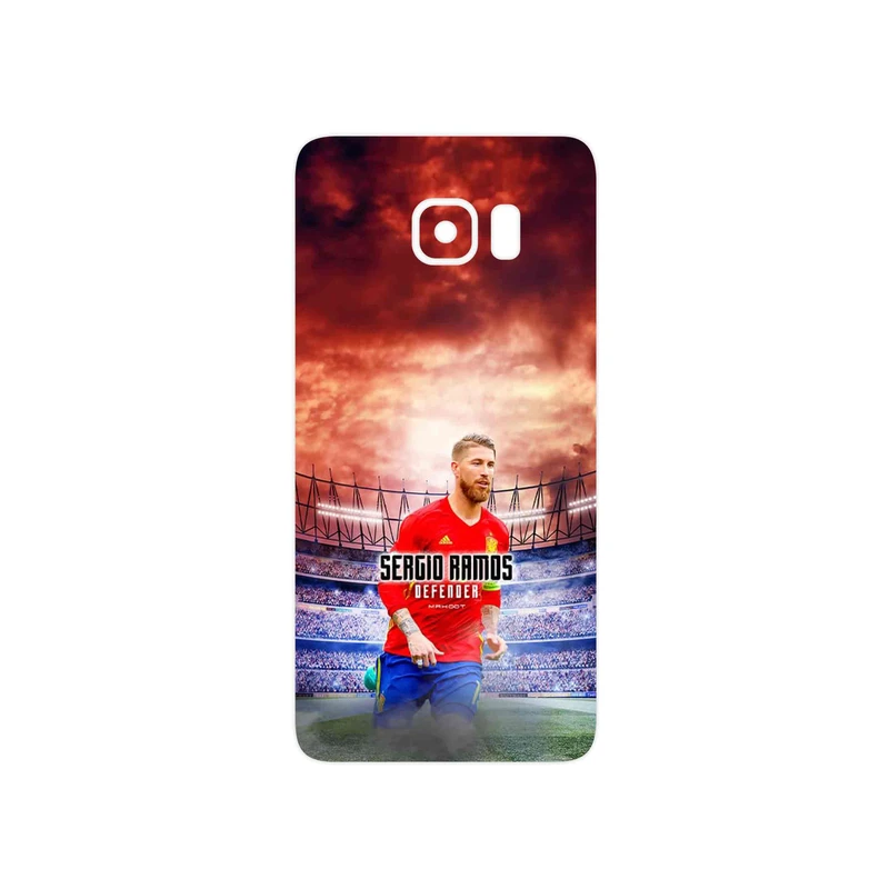 برچسب پوششی ماهوت مدل Sergio Ramos مناسب برای گوشی موبایل سامسونگ Galaxy S6 Edge