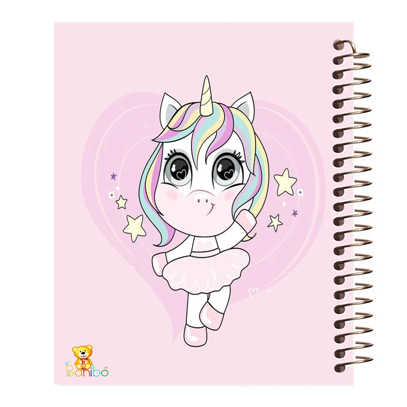 دفتر نقاشی 50 برگ بانیبو مدل اسب تک شاخ کد 576