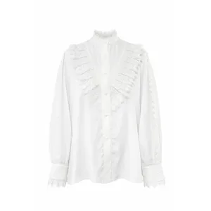 شومیز آستین بلند یقه ایستاده زنانه مدل آسو