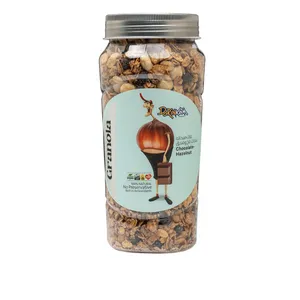 گرانولا جودوسر پرک و فندق و شکلات تلخ میکس شده با شیره خرما درین کام  - 350 گرم