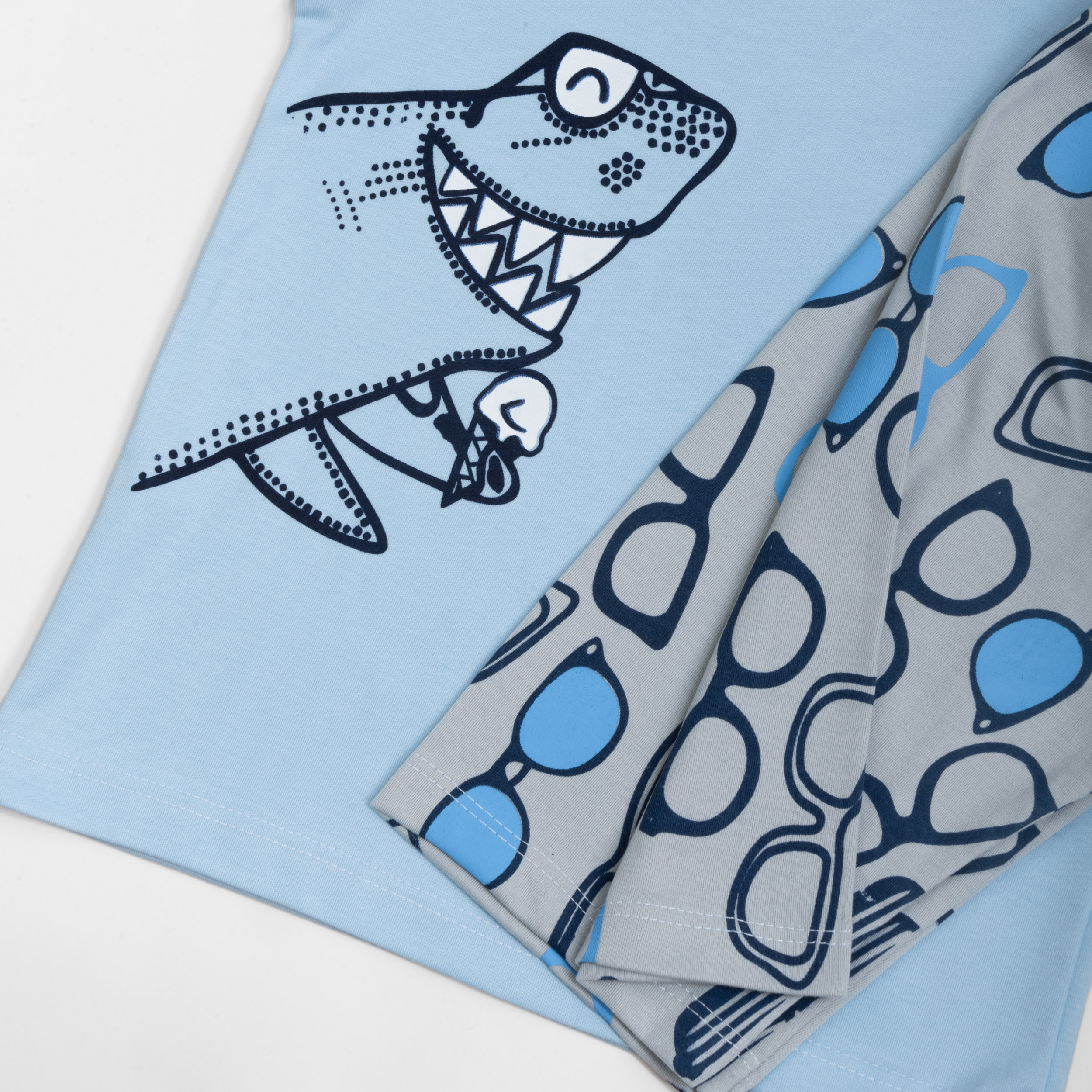 ست تی شرت آستین کوتاه و شلوارک بچگانه سپیدپوش مدل آفتاب پرست کد 1402583