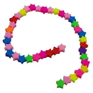 مهره دستبند مدل fimo_setare_sade بسته 25 عددی