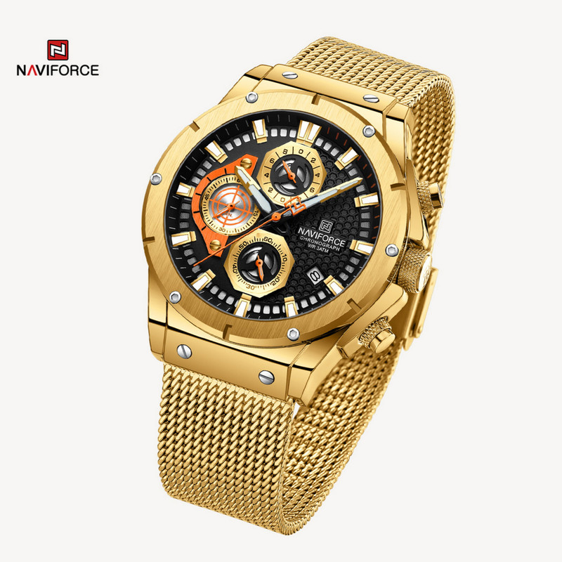 ساعت مچی عقربهای مردانه نیوی فورس مدل کرنوگراف NF8027-SGB ساعت مچی عقربهای مردانه نیوی فورس مدل کرنوگراف NF8027-SGB