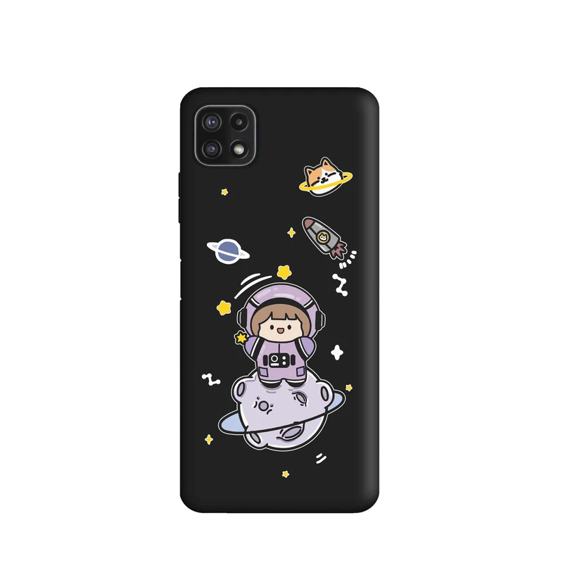 کاور طرح دختر فضانورد کد m664 مناسب برای گوشی موبایل سامسونگ Galaxy A22 5G