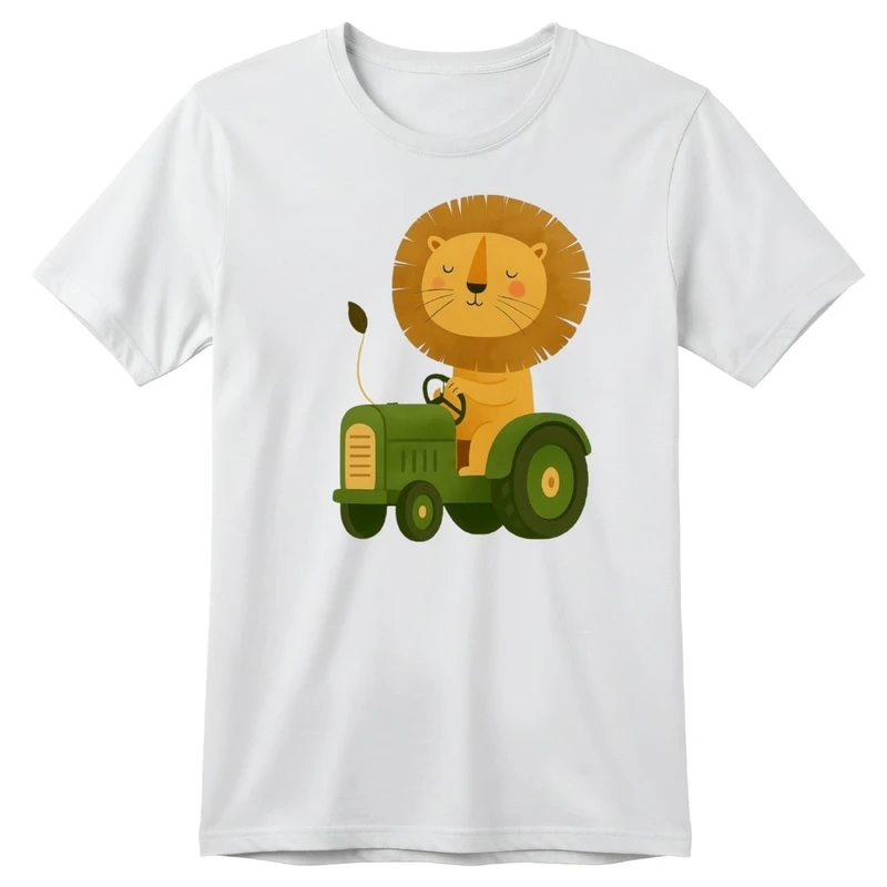 تی‌شرت آستین کوتاه بچگانه مدل آقای شیر کد p1 