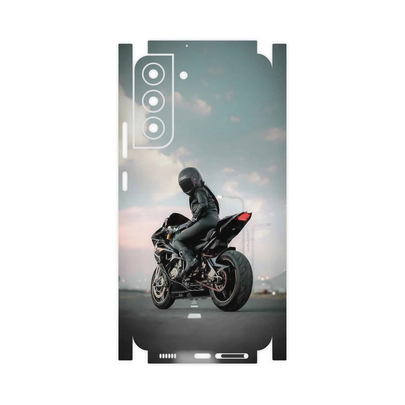 برچسب پوششی ماهوت مدل Motorcycling-FullSkin مناسب برای گوشی موبایل سامسونگ Galaxy S22 Plus 5G