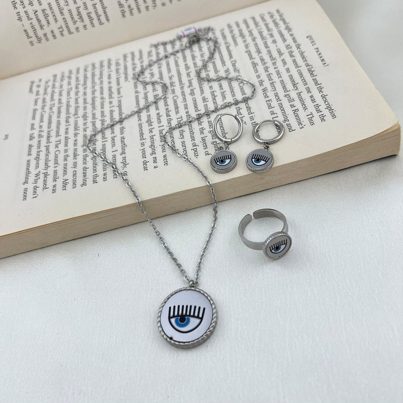 نیم ست زنانه مدل چشم کد M4431