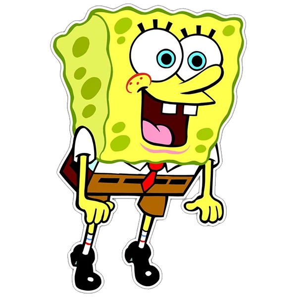  استیکر پارچه و لباس پاد آفرین طرح باب اسفنجی کد 3922