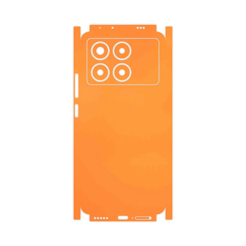 برچسب پوششی ماهوت مدل Matte-Orange-FullSkin مناسب برای گوشی موبایل شیائومی Poco X6 Pro