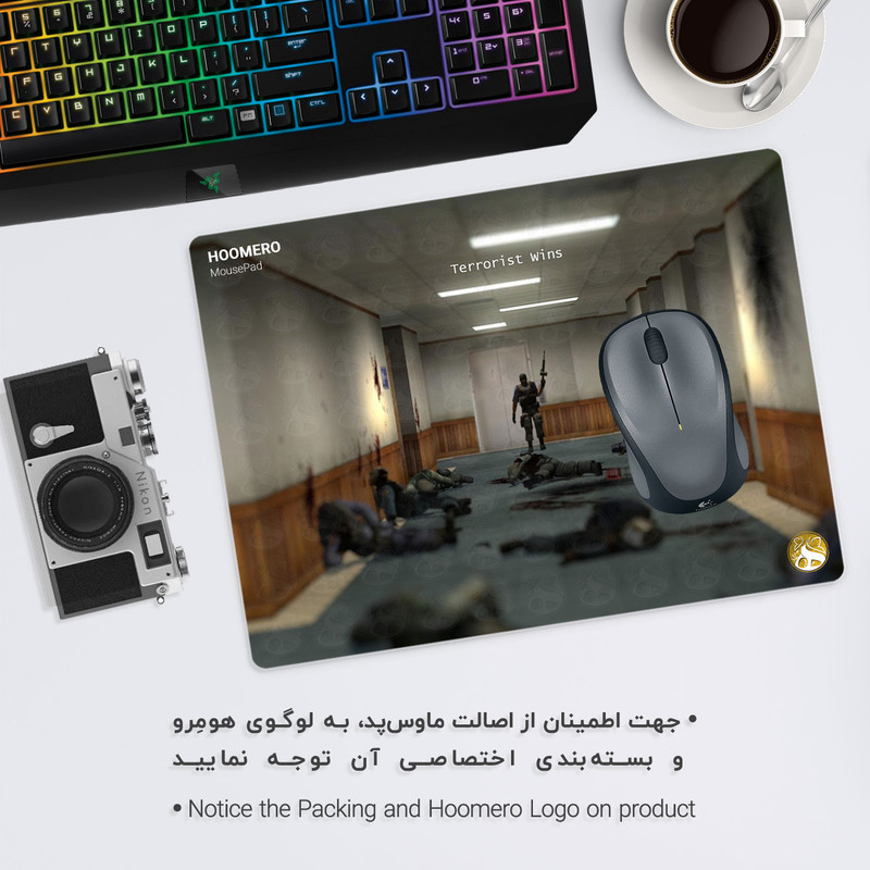 ماوس پد هومرو طرح بازی کانتر استریک مدل A2173 1