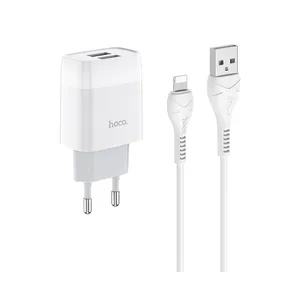 شارژر دیواری هوکو مدل C73A به همراه کابل تبدیل لایتنینگ