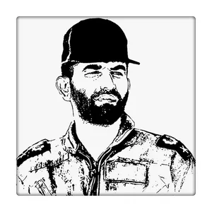 کاشی طرح شهید بابایی کد 0395354