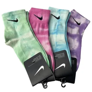 جوراب ساق کوتاه مدل آبرنگی بسته 4 عددی