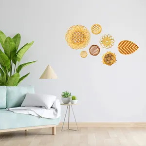 دیوارکوب تزئینی مدل بامبو و خیال مجموعه 7 عددی