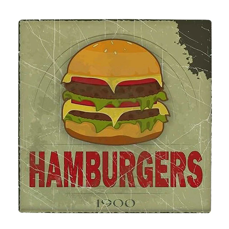 زیر لیوانی  طرح تبلیغ کلاسیک همبرگر کد    6104588_5374