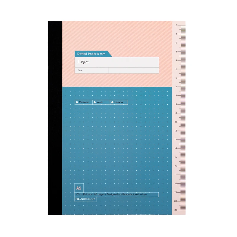 دفتر یادداشت 40 برگ پیل مدل پروجکت نقطه ای