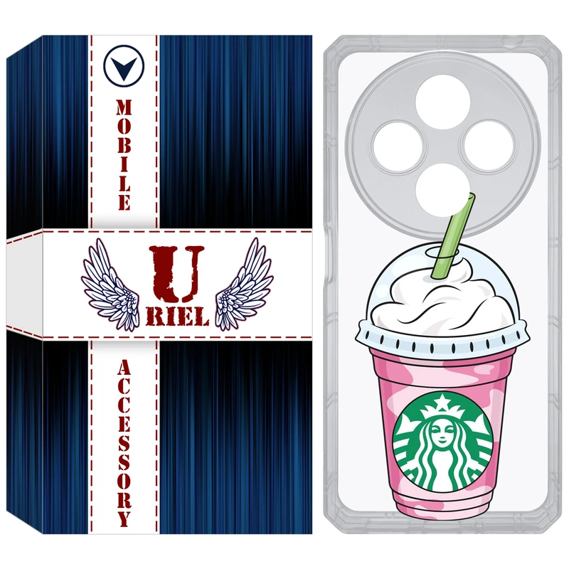 کاور یوریل مدل Clear کد 55 مناسب برای گوشی موبایل شیائومی Redmi 14C / Poco C75